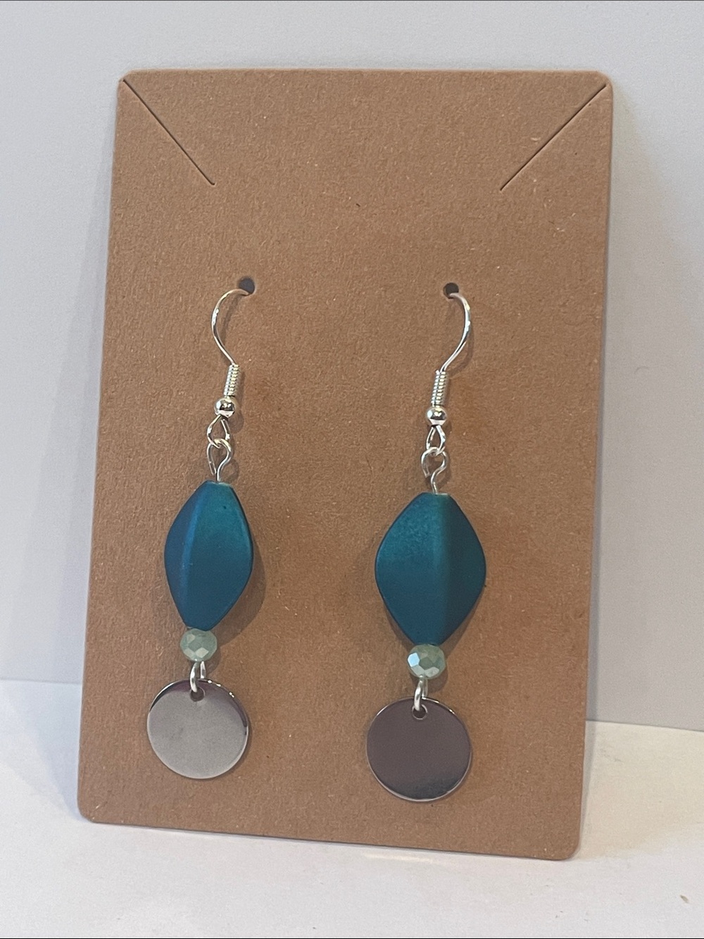 Teal Drop Dangle Earrings - Women Jewelry